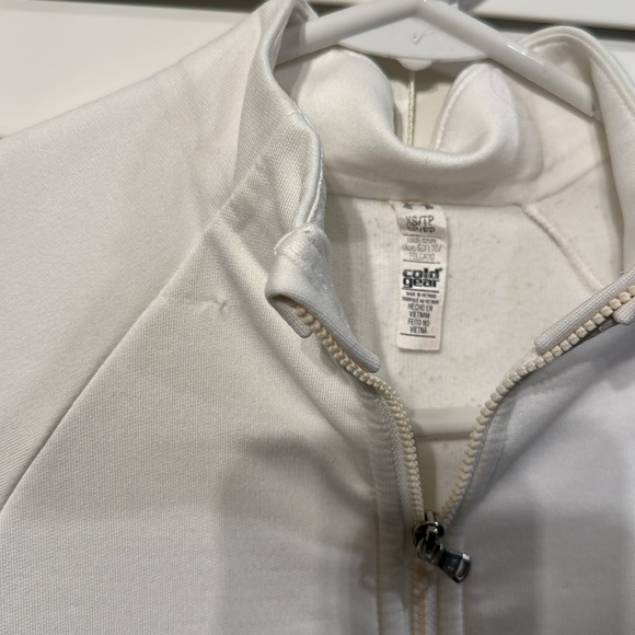Under Armour White Quarter-Zip Pullover - Picture 2 of 4